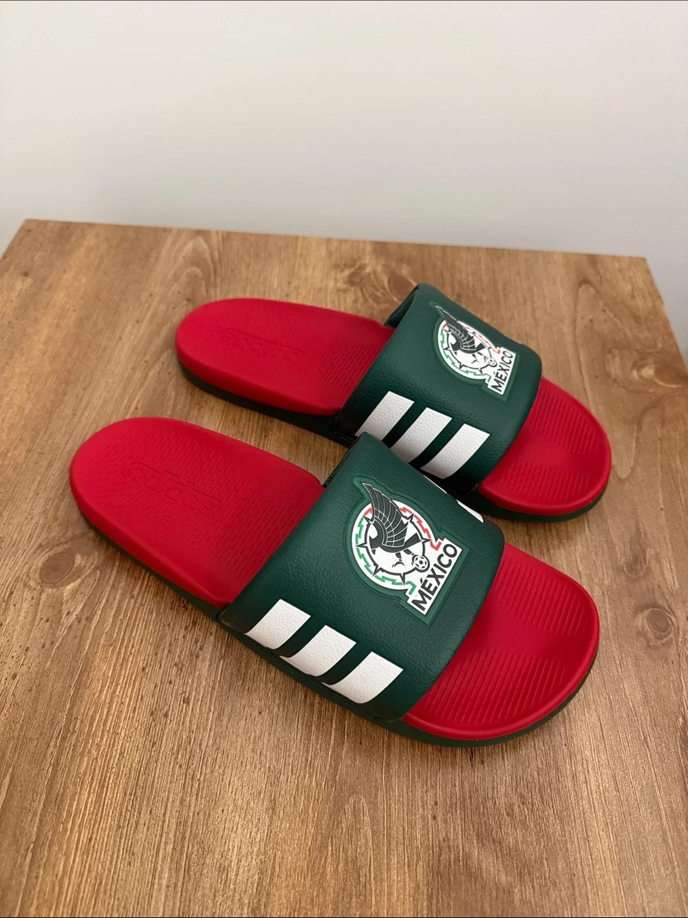 adidas Mens Adilette Comfort Mexico Slide Sandals